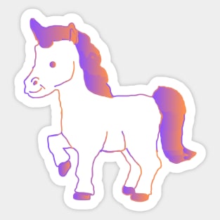 Pink Unicorn Sticker